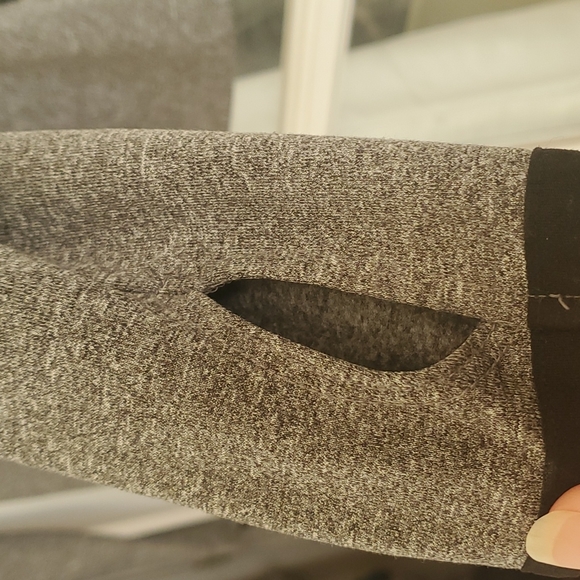 Pink Victoria's Secret Gray Pullover Sweater with Blue Ombree Zipper - Picture 5 of 6